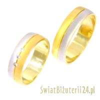 Złote obrączki M-014