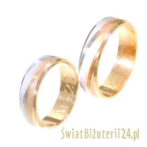 Złote obrączki M-022