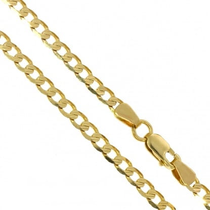 Złoty łańcuszek pancerka 50cm