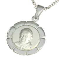 Medalik srebrny Papież na prezent 
