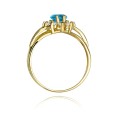 Pierścionek zaręczynowybiałe złoto topaz 0,90ct
