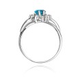 Pierścionek zaręczynowybiałe złoto topaz 0,90ct