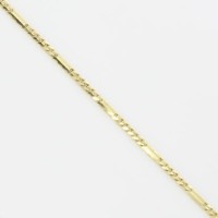 Złoty łańcuszek pancerka z blaszkami 45cm