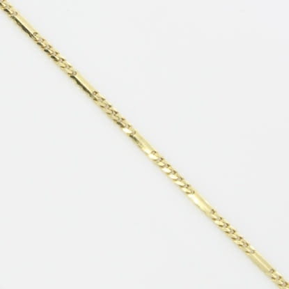 Złoty łańcuszek pancerka z blaszkami 45cm