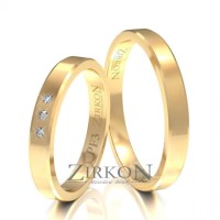 Złote klasyczne obrączki 3 mm