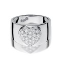 Złoty pierścionek ozdobiony diamentami 0.26 ct