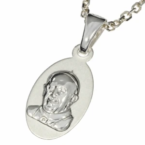 Medalik srebrny Papież Franciszek na prezent