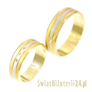 Złote obrączki M-07