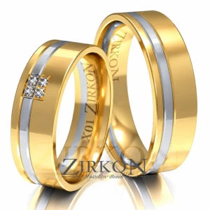 Złote obrączki X01