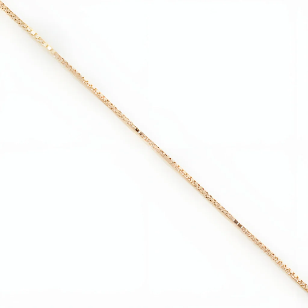 Złoty łańcuszek kostka 50cm