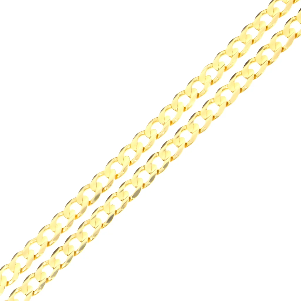 Złoty łańcuszek pancerka 50 cm