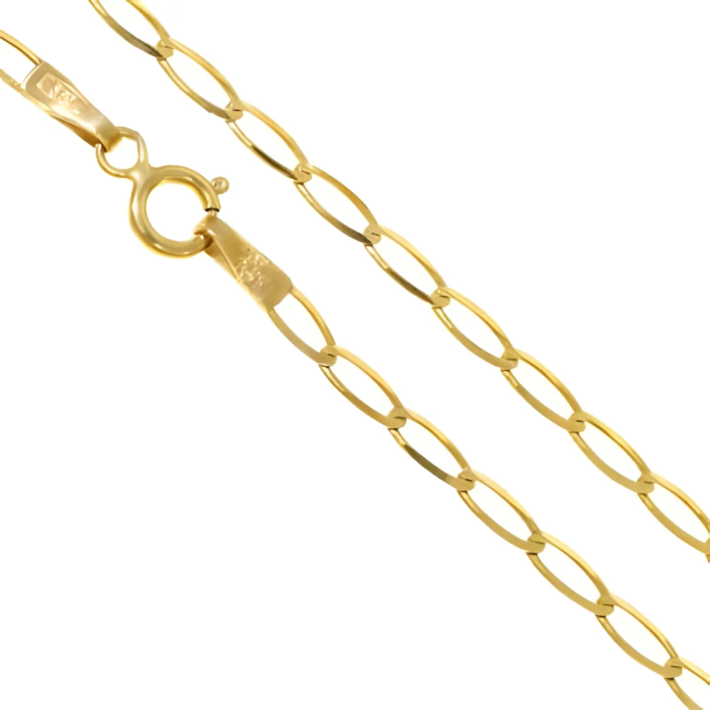 Złoty łańcuszek pancerka 50cm