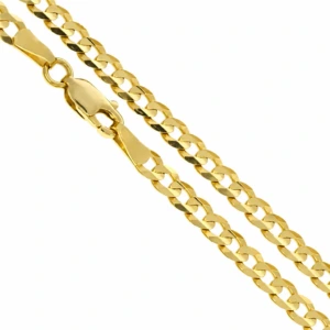 Złoty łańcuszek pancerka 55cm