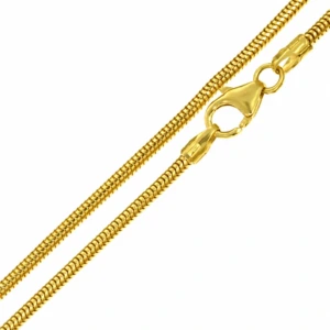 Złoty łańcuszek żmijka 50cm